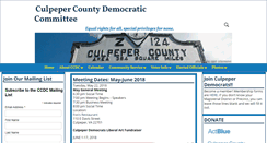 Desktop Screenshot of culpeperdemocrats.org