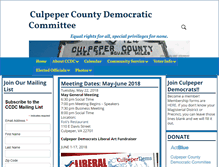 Tablet Screenshot of culpeperdemocrats.org